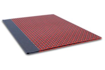 Preview: Rote Sammelmappe A4 "Gretl", Bewerbungsmappe, handgemacht, auch in A3